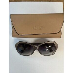 Tod's TO172 38J Grey Metallic Women's Sunglasses Frame 58-15-140 With Case